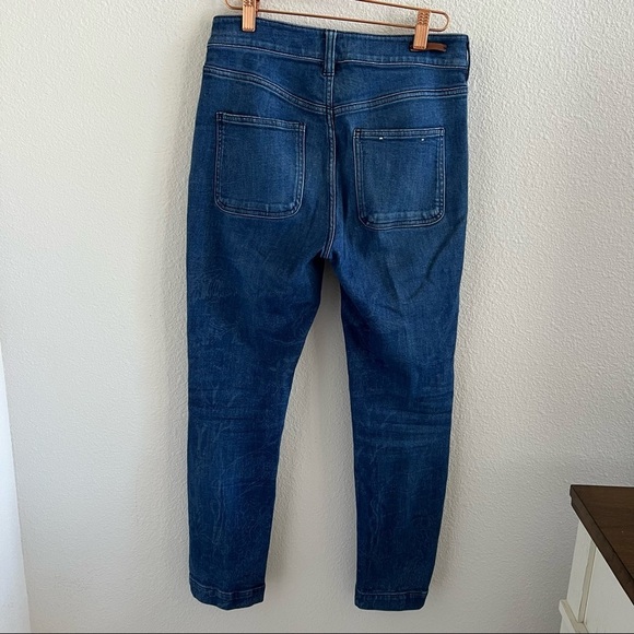 Pilcro & The Letterpress Button Fly Faint Printed Pants Printed Denim 26 - Picture 4 of 11